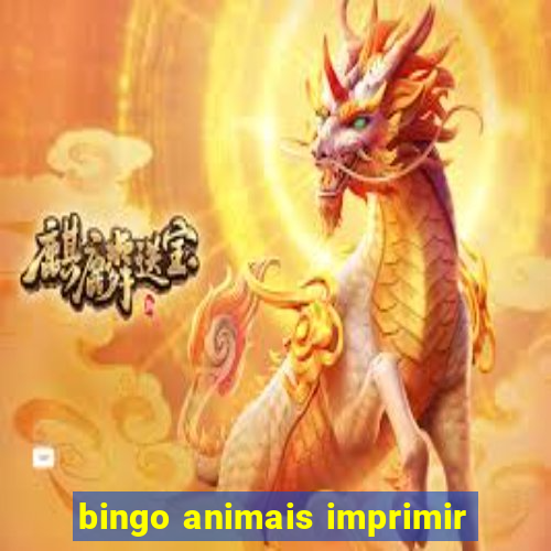 bingo animais imprimir